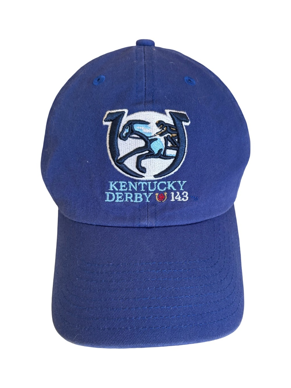 Kentucky Derby 143 Blue Adjustable Baseball Hat by ’47 Brand Equestrian Cap